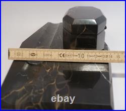 Objet D'Art Déco En Marbre Pour Bureau Avec Encrier Pour Stylo