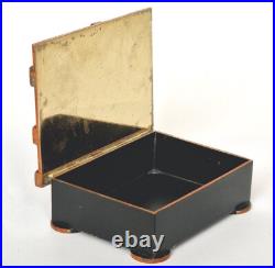 Objet De Collection Boîte Art Déco Bronze Vienne Marquée ARGENTOR Vers 1920 R809