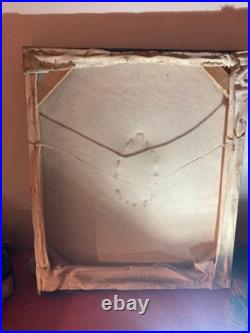 Objet ancien grand tableau bouddha vintage Feng Shui décoration zen maison art