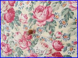 Ombrelle ancienne époque art déco en coton fleuri décor de roses shabby 13566