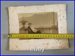 Originale Photo Herbert RÜEDI 1920 Femme Art Deco Photographie Lac Côme Italie