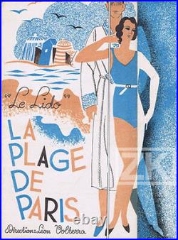 PARIS PLAGE Lido Champs-Elysées Art Deco BRANTONNE 30s