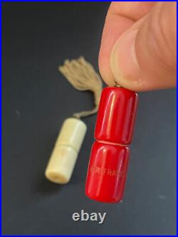 Paire boites style Art Déco bakelite Air France porte-cigarettes collection Paire boites style Art Déco bakelite Air France porte-cigarettes collection