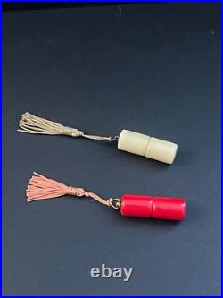 Paire boites style Art Déco bakelite Air France porte-cigarettes collection