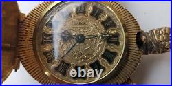 Pendulette Clock Lancel 8 Jours Tortue Bronze Art Deco Vintage 1950