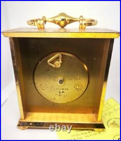 Pendulette Pendule Watch Clock Jaquet Droz Officier 8 Jours Vintage