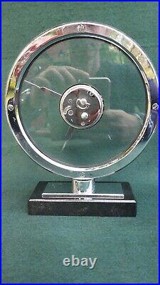Pendulette mystérieuse JAEGER LECOULTRE 1935 mosaique art deco. Glass clock