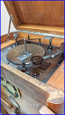 Phonographe Garrard chargement automatique Art déco 1930