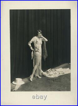 Photo originale Mistinguett robe art-déco Walery