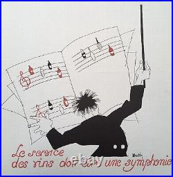 Plaquette Publicité Art Déco Charles Martin Nicolas Service Vins Symphonie 1930