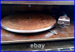 Platine Garrard antique collection moteur AC4 meuble console art déco originel