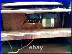Platine Garrard antique collection moteur AC4 meuble console art déco originel