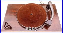 Platine Garrard antique collection moteur AC4 meuble console art déco originel