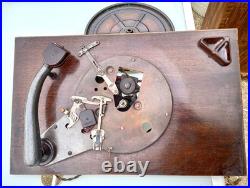 Platine Garrard antique collection moteur AC4 meuble console art déco originel