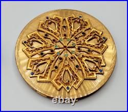 Poudrier Et Etui Rouge A Levre Manque Vintage Dore Art Deco