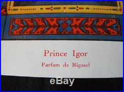 Prince Igor parfum de Rigaud Armand Vallée Rare planche publicitaire 1913