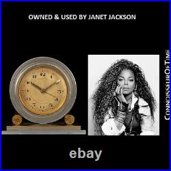 Propriété & Utilisé Par Janet JACKSON Art Déco Bureau Clock Avec COA &