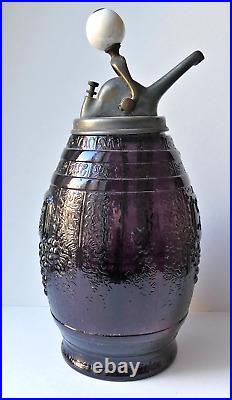 RARE Distributeur Sirop Grape Crush Américain ART DECO 1930 Bistro café Comptoir