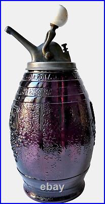 RARE Distributeur Sirop Grape Crush Américain ART DECO 1930 Bistro café Comptoir