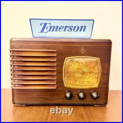 Radio Art Deco Emerson AA131 1937 Vintage D'Époque À Valves Américaine Rares