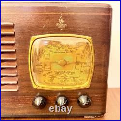 Radio Art Deco Emerson AA131 1937 Vintage D'Époque À Valves Américaine Rares
