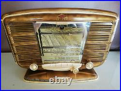 Radio T S F Ancienne Snr Excelsior 52 Vintage Art Deco