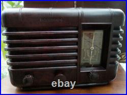 Radio TSF bakélite art déco, 1940, EMY radio