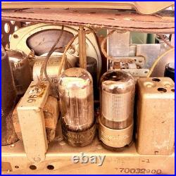 Radio Vintage Westinghouse Réfrigérateur H-125 Vert À Valves D'époque Art Déco