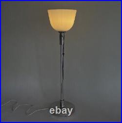 Rare Ancien MAZDA Lampe de Table Aluminium Art Déco Classique Table Lampe