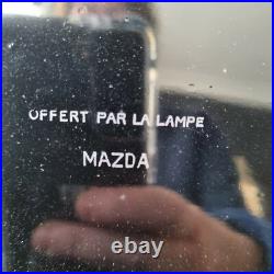 Rare Boîte Publicitaire Lampe MAZDA Ancienne Art Déco Laque du Japon Modernasia