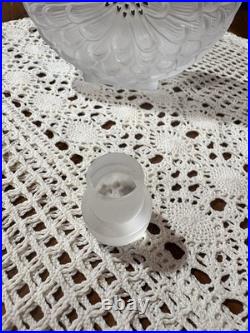 Rare Flacon À Parfum Art Déco Signé R. Lalique France Cristal Satiné