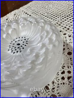 Rare Flacon À Parfum Art Déco Signé R. Lalique France Cristal Satiné