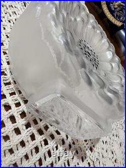 Rare Flacon À Parfum Art Déco Signé R. Lalique France Cristal Satiné