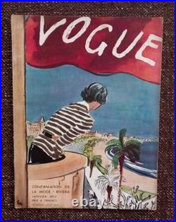 Rare Lot of 4 Vogue Paris 1932-1938 Eric, Christian Bérard, Benito Art Deco