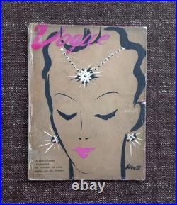 Rare Lot of 4 Vogue Paris 1932-1938 Eric, Christian Bérard, Benito Art Deco