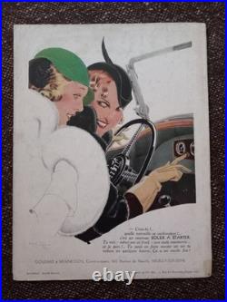 Rare Lot of 4 Vogue Paris 1932-1938 Eric, Christian Bérard, Benito Art Deco