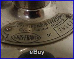 Rare Telephone chrome ancien 1930 art deco thomson Houston France antique phone