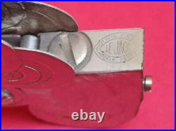 Rare briquet automatic art deco Le Jaco 1942 Lighter métal chromé Bel état