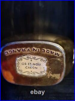 Rare flacon de parfum Art Déco or et noir par CARON