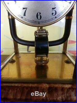 Rare pendule horloge art déco bulle clockette marbre laiton électromagnétique