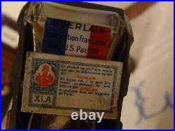 Rare suite de 3 Flacon de parfum GUERLAÏN anciens Vôl de Nuït -art deco