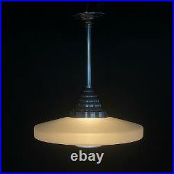 Rares Art Déco Lampe à Suspension Bauhaus Lampe Abat-Jour Lampe Plafond? 45 CM