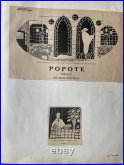 Recueil d'illustrations originales Art Nouveau Art Déco Signées Georges Romain