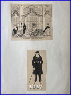 Recueil d'illustrations originales Art Nouveau Art Déco Signées Georges Romain