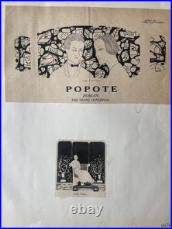 Recueil d'illustrations originales Art Nouveau Art Déco Signées Georges Romain