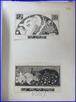 Recueil d'illustrations originales Art Nouveau Art Déco Signées Georges Romain