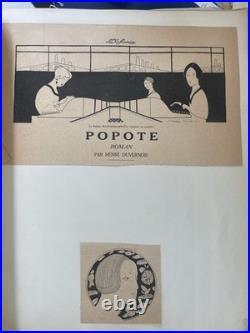 Recueil d'illustrations originales Art Nouveau Art Déco Signées Georges Romain