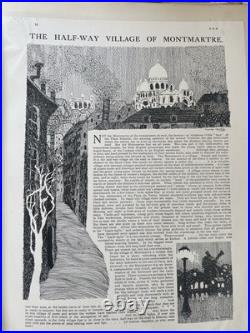 Recueil d'illustrations originales Art Nouveau Art Déco Signées Georges Romain