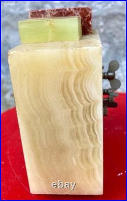 Réveil art déco marbre et onyx 1920 / 1930 Vintage