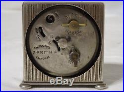 Réveil pendule de bureau pendulette ZENITH Art Déco vers 1925 watch